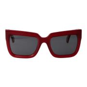 Off White Firenze Solglasögon för Stiligt Solsskydd Red, Unisex