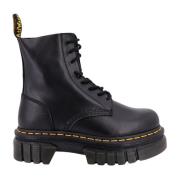 Dr. Martens Svarta Läder Snörstövlar för Ankel Black, Dam