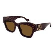 Gucci Stiliga solglasögon för kvinnor Brown, Dam