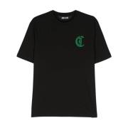 Just Cavalli Svarta T-shirts Polos för Män Black, Herr