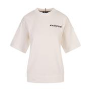 Moncler Vit T-shirt och Polo Kollektion White, Dam
