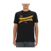 Dsquared2 Cool Fit Logo Print T-Shirt Black, Herr