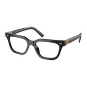 Miu Miu Stiliga Glasögon i Trendigt Design Black, Unisex