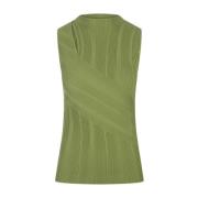 Diane Von Furstenberg Grön Artemesia Cutout Top Green, Dam