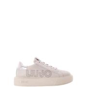 Liu Jo Studded White Sneaker Kylie 05 Beige, Dam