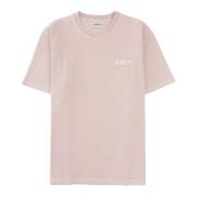 Autry Elegant Ribbad Halsring T-shirt Pink, Herr