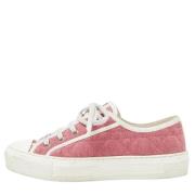 Dior Vintage Pre-owned Canvas sneakers Pink, Dam