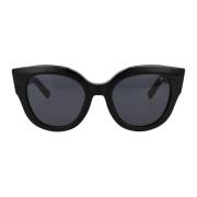Philipp Plein Stiliga Solglasögon för Modemedvetna Individer Black, Da...