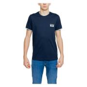 Emporio Armani Bomull Herr T-Shirt Vår/Sommar Kollektion Blue, Herr