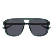 Gucci Vintageinspirerade Web Pylot Solglasögon Green, Unisex