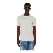 John Richmond Slim Fit Rund Hals T-shirt White, Herr