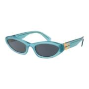 Miu Miu Stiliga Solglasögon för Sommardagar Blue, Dam