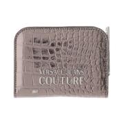 Versace Syntetisk dragkedja plånbok med originalfodral Gray, Dam
