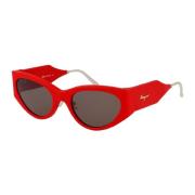 Salvatore Ferragamo Stiliga solglasögon Sf950Sl Red, Dam