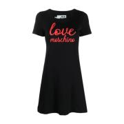 Love Moschino Short Dresses Black, Dam