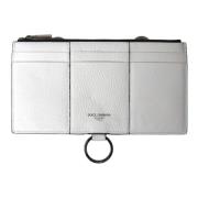 Dolce & Gabbana Vit Läder Crossbody Korthållare White, Dam