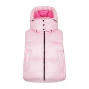 Duvetica Rosa Puffer Dunväst Jacka Pink, Dam