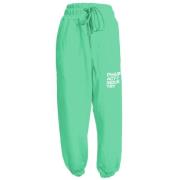 Pharmacy Industry Casual Sweatpants med Logo Print Green, Dam