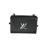 Louis Vuitton Vintage Pre-owned Laeder crossbodyvskor Black, Dam