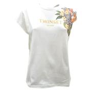 Twinset Optisk Vit T-shirt Multicolor, Dam