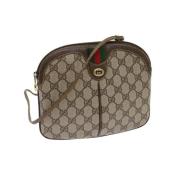 Gucci Vintage Pre-owned Canvas gucci-vskor Beige, Dam