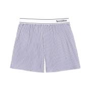 Sporty & Rich Blårandiga Bomullsshorts Multicolor, Dam