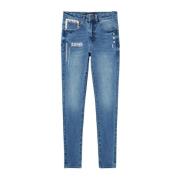 Desigual Blå Zip & Button Jeans för Kvinnor Blue, Dam