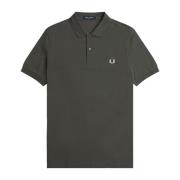 Fred Perry Slim Fit Plain Polo Field Green Green, Herr