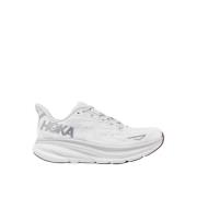 Hoka One One Tech Fabric Sneakers med Logo Detaljer White, Dam