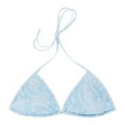 MC2 Saint Barth String Bikini Top med Laminerad Finish Multicolor, Dam