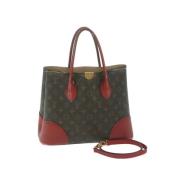 Louis Vuitton Vintage Pre-owned Canvas handvskor Red, Dam