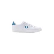 Fred Perry Vita Läder Tennisskor White, Herr