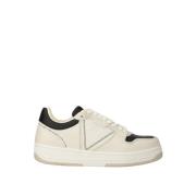 Guess Sneakers i Vit Beige Svart Syntetisk Beige, Herr