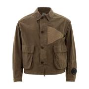 C.p. Company Beige Teknisk Tygjacka Beige, Herr