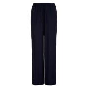 Armani Exchange Georgette Cropped Trousers Blue, Dam