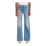 7 For All Mankind Modern Western Flare Boot-Cut Jeans Blue, Dam