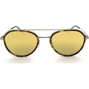 Thom Browne Klassiska Aviator solglasögon i Tortoise Brown, Unisex