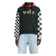 ERL Venice Checker Hoodie Stickad Multicolor, Herr