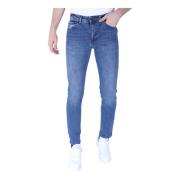 True Rise Jeans För Män Med Raka Ben - Normal Passform - Dp48 Blue, He...