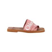 Chloé Pre-owned Pre-owned Canvas sandaler Pink, Dam