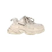 Balenciaga Vintage Pre-owned Polyester sneakers Beige, Dam