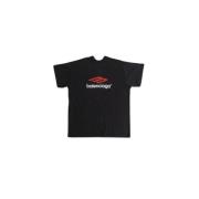 Balenciaga Dubbel Logo Oversized T-shirt Black, Herr