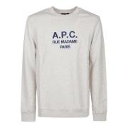 A.p.c. Casual Sweatshirt för Män Gray, Herr