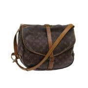 Louis Vuitton Vintage Pre-owned Canvas louis-vuitton-vskor Brown, Dam