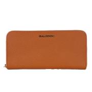 Baldinini Läder dragkedja plånbok med varumärkeslogotyp Orange, Dam