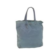 Prada Vintage Pre-owned Nylon prada-vskor Blue, Dam