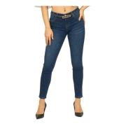 Gaudi Stretch Denim Cropped Jeans Blue, Dam