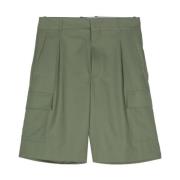 Drole de Monsieur Cargo Style Khaki Shorts Green, Herr