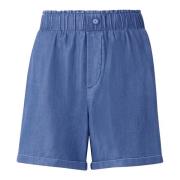 Rich & Royal Blå Denim Shorts för Kvinnor Blue, Dam