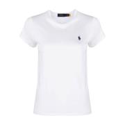 Ralph Lauren Vita T-shirts och Polos Kortärmad White, Dam
